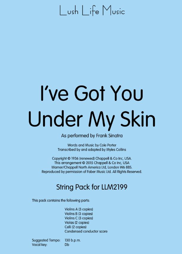 I'VE GOT YOU UNDER MY SKIN (Optional String Pak)